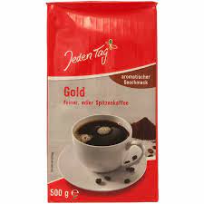 Kaffee - Gold, gemahlen, aromatisch, Jeden Tag