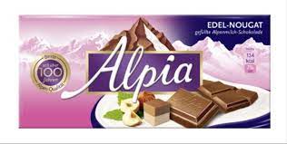 Edel-Nougat-Schokolade m.30 % Kakao, Alpia