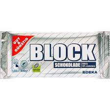 Block-Schokolade Kuvertüre