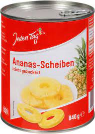 Jeden Tag Ananas-Scheiben