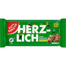 Alpenvollmilch Haselnuss Kakao 30%, gut & günstig