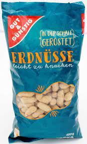 Erdnüsse in der Schale geröstet, gut & günstig