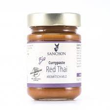 Currypaste rot, mild, bio.Red Thai, Sanchon