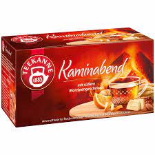 TEE Kaminabend Rotbusch mit Marzipan, Teekanne