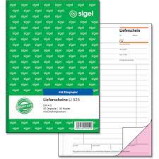 Sigel Lieferscheine