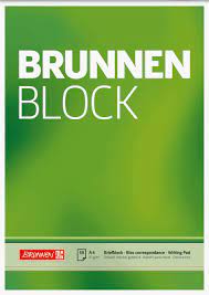 Briefpapierblock, Brunnen