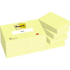 Haftnotizblock gelb,5,1 x 3,8 cm, Post-it, Printus