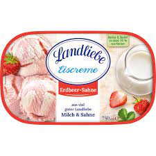 Landliebe Eiscreme Erdbeere