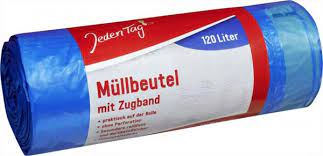 Zugband Müllbeutel 120L, Jeden Tag