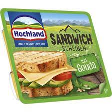 Sandwichscheiben m. Gouda, Hochland