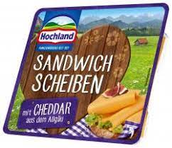 Käse Sandwichscheiben mit Cheddar, Hoschland