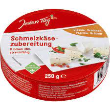 Schmelzkäsezube., Classic, Schi., Papri., Kräu., Jeden Tag