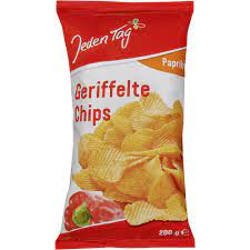 Paprika Chips geriff. Jeden Tag